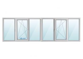 Kunststoff-Loggia 6000 x 1600 mm / Loggia 6 m